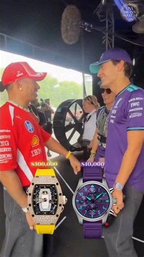 George Russell vs. Lewis Hamilton: $309K in Luxury Watches! #georgerussell #lewishamilton #shorts