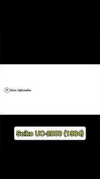 Seiko UC-2000 (1984). #watch #seiko #history #shortvideo