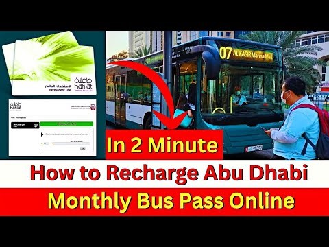 Abu Dhabi Bus Card | Recharge Monthly Hafilat Bus Card Online| Hafilat Bus Card Balance Check Online