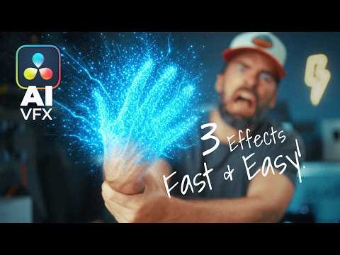It's Getting RIDICULOUSLY EASY!! 3 AI Effects in DaVinci Resolve 21