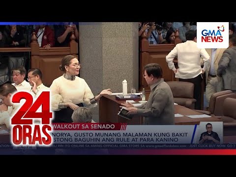Debate on Senate online attendance heats up amid minority walkout | 24 Oras