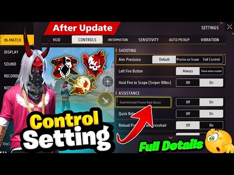 Control Setting After Update | Free Fire New Setting | Free Fire High FPS Setting