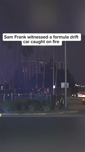 Sam Frank witnessed a formula drift car caught on fire #samxfrank #drift #car