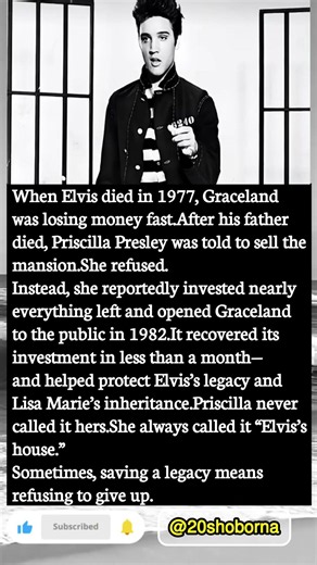 Priscilla Presley Refused to Sell Elvis’s Home ❤️