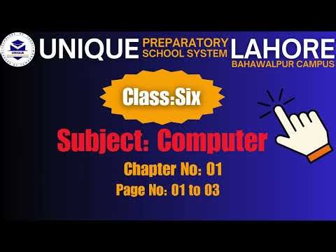 Class 6 Computer Chapter 1