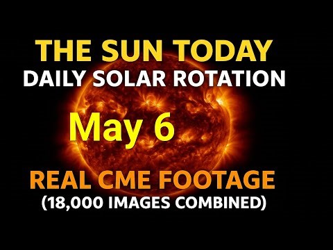 🌤 ☀️ The Sun Today: Daily Solar Rotation & Real CME Footage (36,000 images combined)