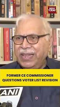Election Commission's SIR Under Fire | Former CEC Reacts #sir #electioncommission