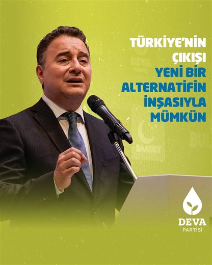 Ali Babacan: “Türkiye'nin çıkışı geniş bir tabana dayanan ve ülkenin sorularını çözecek kapasitede yeni bir alternatifin inşasıyla mümkün.Yatırımcının güvenle yatırım yaptığı, üretenin kazandığı, milletin emeğinin karşılığını aldığı yeni bir düzene ihtiyaç var. İşte biz buna talibiz.”