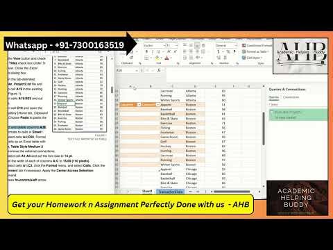 Excel 365 Application Capstone Project 2 Blue Lake | In Practice SIMnet