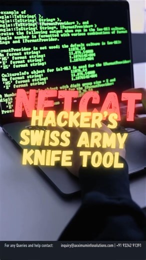 Netcat – Hacker’s Swiss Army Knife Tool #netcat #ethicalhacking #cybersecurity