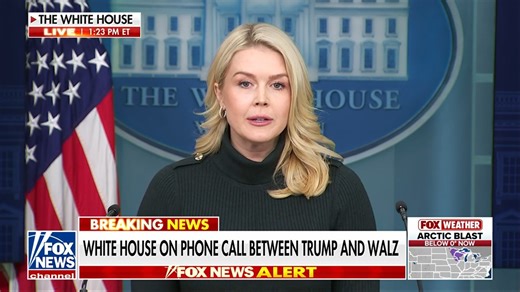 NEW: Karoline Leavitt shares more details about President Trump's call with Governor Walz addressing the weeks of unrest in Minnesota. "President Trump spoke with Governor Walz directly this morning, and he has outlined a clear and simple path to restoring law and order in Minnesota." "ICE and local law enforcement can peacefully work together as they are effectively doing in so many other states and jurisdictions." | Fox News