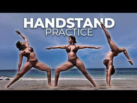 Handstand Practice for Beginners | Yoga Flow + Handstand Tips