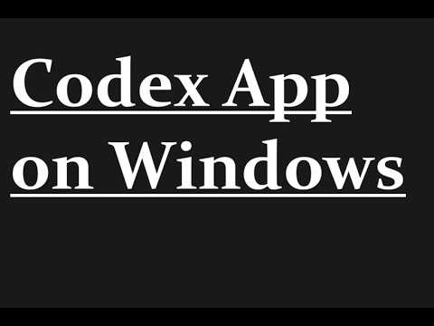 How to install Codex App on Windows