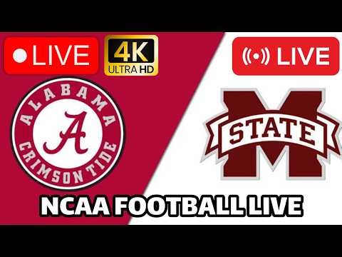 Alabama vs Mississippi State LIVE | NCAAF 2026 | College Football Week 5