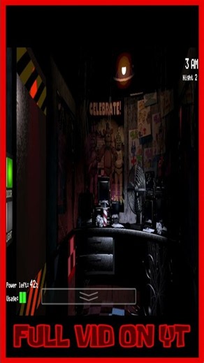 FIVE NIGHTS AT FREDDY'S (FULL VID ON YT) #fnaf #fivenightsatfreddys
