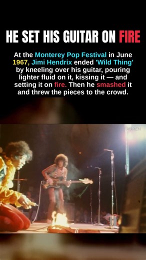 Jimi Hendrix Set His Guitar on Fire