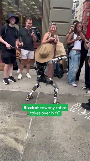 Enough internet for today... Rizzbot on the streets of NYC
