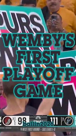 ALIEN ATTACK: Wemby SHATTERS Records with 35-Point Playoff Debut! 👽🏀 #Wemby #SanAntonioSpurs