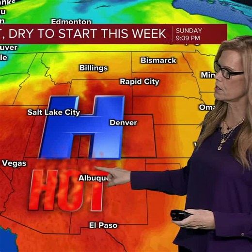 Record heat expected Monday, then a cool down