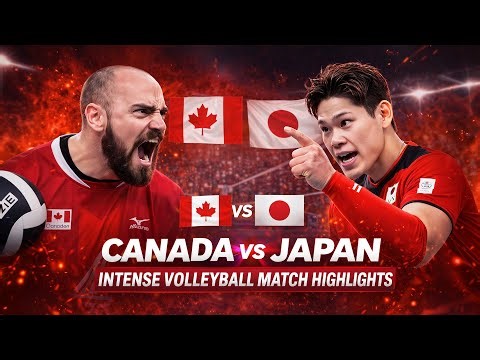 Japan vs Canada Epic Volleyball Battle Highlights