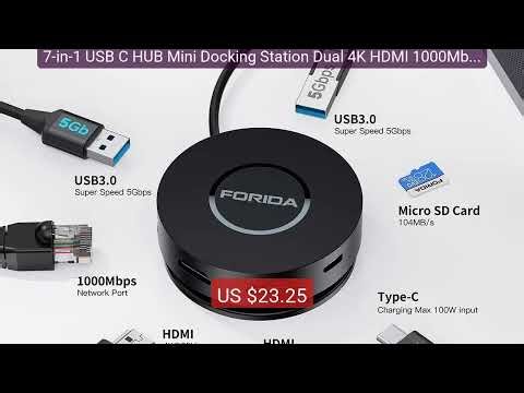 7-in-1 USB C HUB Mini Docking Station Dual 4K HDMI 1000Mbps Gigabit... — Top Rated 2026 | Buy Now!