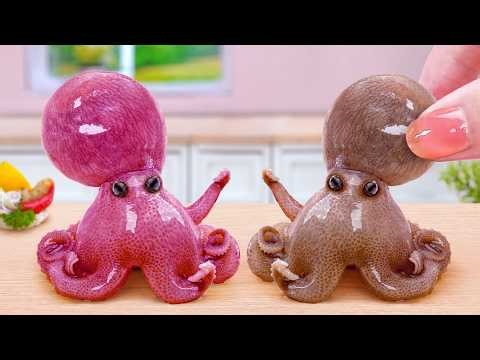 Ultimate Seafood Combo 🇰🇷 Korean Stir Fried Octopus Nakji Bokkeum 🐙 Tina Mini Cooking