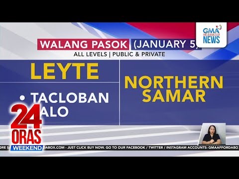 Suspendidong klase bukas, Jan. 5, 2026 | 24 Oras Weekend