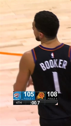 Devin Booker put on his cape to cap off the fantastic finish between OKC and Phoenix ☀️ #NBAPhilippines #NBAHighlights | NBA Philippines