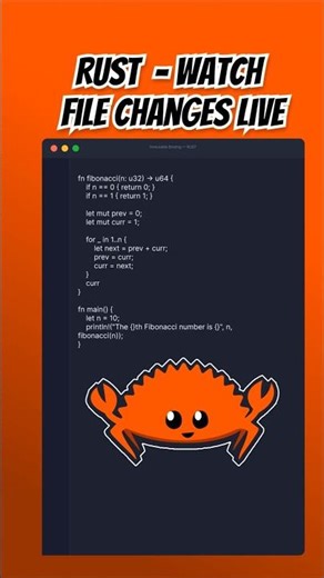 Rust: Watch file changes live