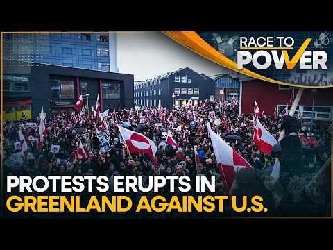 Greenland Protest: Rally in Greenland During Jeff Landry's Visit to Greenland | Race To Power
