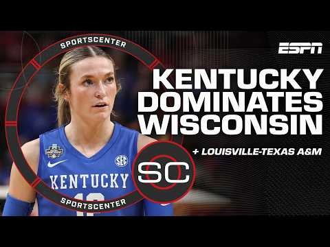🏐 REACTION to Wisconsin vs. Kentucky national semis rematch | SportsCenter