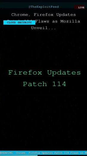 Chrome, Firefox Updates Patch 114 Flaws as Mozilla Unveil...