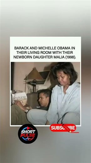 🍼👨‍👩‍👧Barack & Michelle Obama With Newborn Malia in 1998 — Before the White House ❤️.#Shorts"