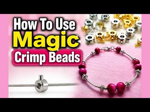 Wire Beaded Bracelet Tutorial Using Magic Crimp Beads