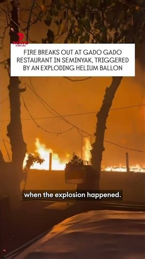Fire engulfs popular Bali restaurant
