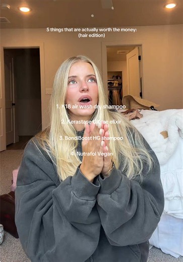 5 things that are absolutely worth the money 🙊💀 #dysonairwrap #hairhowto #hairproductreview #healthyhair @BondiBoost @Dyson USA @Kérastase @K18 Hair @Nutrafol