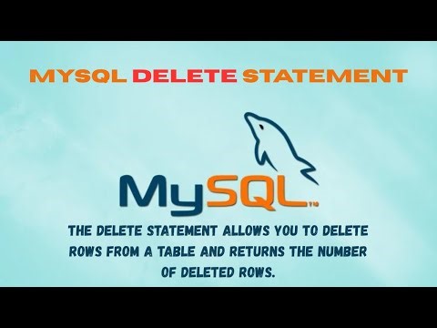 MySQL DELETE statement