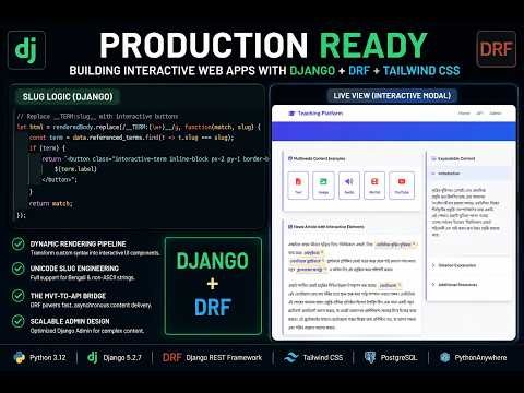Introduction to Django, DRF & Tailwind | Building a Modern Learning Ecosystem Project