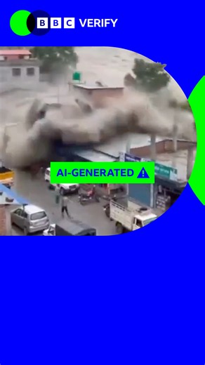 How you can tell this Nepal flooding video is made with AI