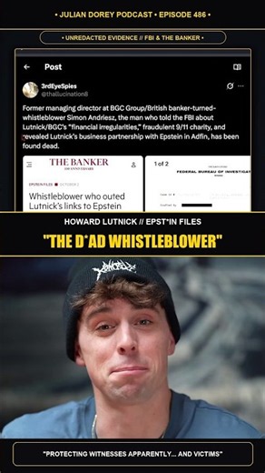 The Howard Lutnick Whistleblower Was Found Deceased | Ep. 486