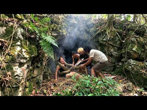 Terrifying Giant Python Drags Girl Into Cave While Cutting Trees 😱 | Brave Village Rescue Mission