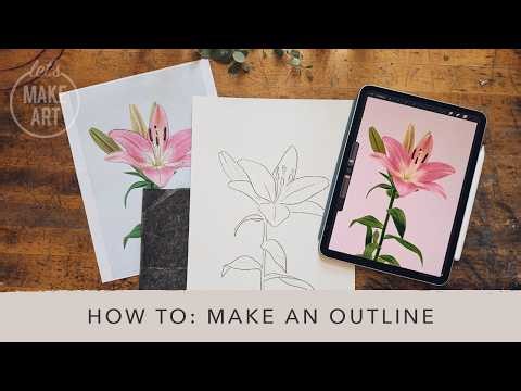 How To Make An Outline When Painting | Watercolor 101 with Sarah Cray of Let's Make Art