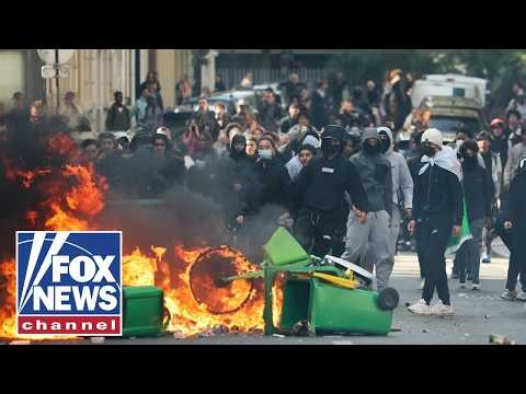 Student protests ERUPT across France