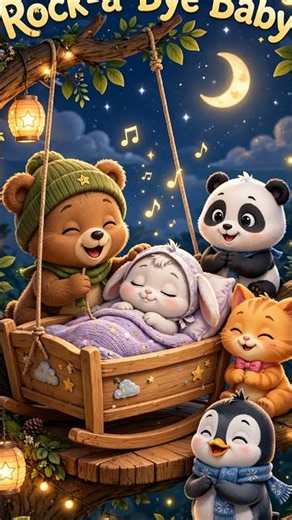 Rock-a-Bye Baby 🌙 | Nursery Rhyme with Kiki & Friends | Toon Nest Kiki