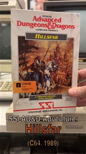 Unboxing AD&D Hillsfar on Real C64 Hardware