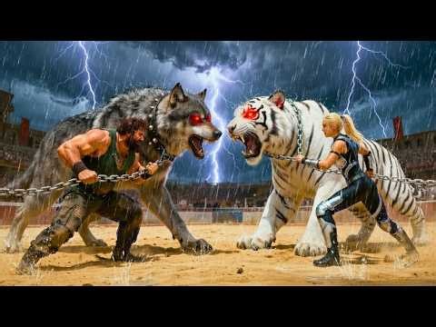 White Tiger vs Shadow Wolf – The Final Elemental War | CGI 4K