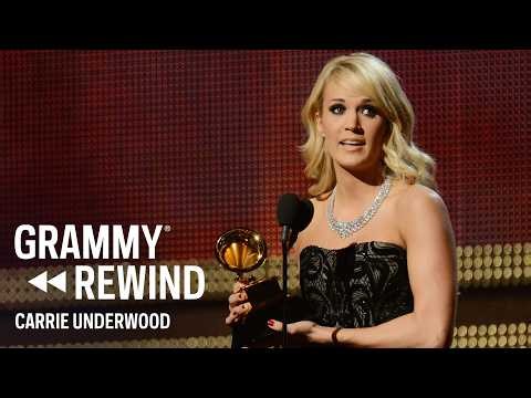 Carrie Underwood Wins Best Country Solo Performance Grammy For "Blown Away" At The 2013 Grammys