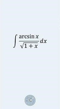 How do we solve this integral? #maths #integration