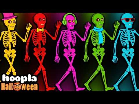 Five Funny Skeletons | Spooky Scary Skeletons Songs By @TeeHeeTown on Hoopla Halloween 2026