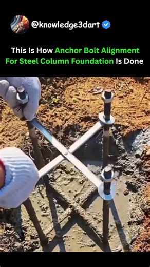 This Is How Anchor Bolt Alignment For Steel Column Foundation Is Done